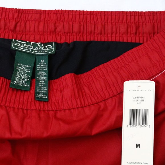 Ralph Lauren Active Running Shorts M Red Athletic New - Picture 3 of 4